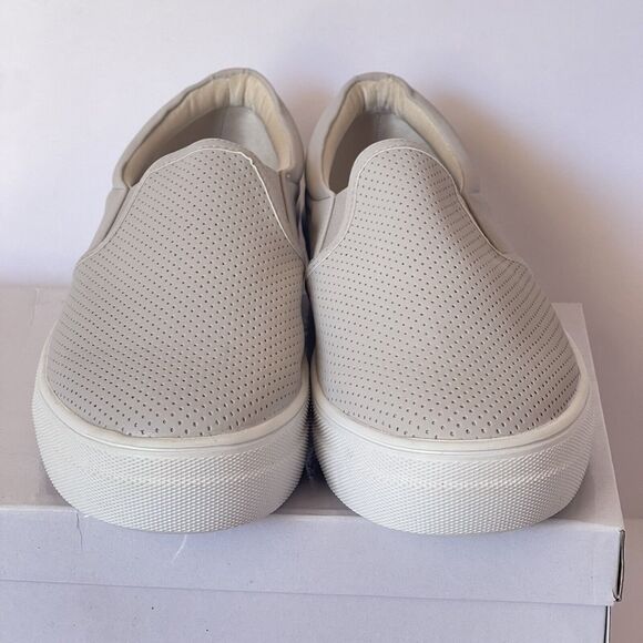 NWB Womens Loafers Size 6.5 Gray Perforated Slip On Casual Flat Shoes - Picture 8 of 16